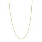 14k Gold Over Silver Solid Cable 18 Inch Chain Necklace