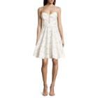 Be Smart Spaghetti Strap Sequin Lace Party Dress - Juniors