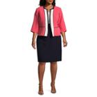 Studio 1 3/4 Sleeve Colorblock Jacket Dress - Plus