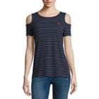 Us Polo Assn. Cold Shoulder Tee-juniors