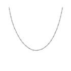 Silver Reflections&trade; Oval Spacer Bead 18 Inch Chain Necklace