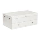 Mele & Co. Everly Wooden Triple Lid Jewelry Box