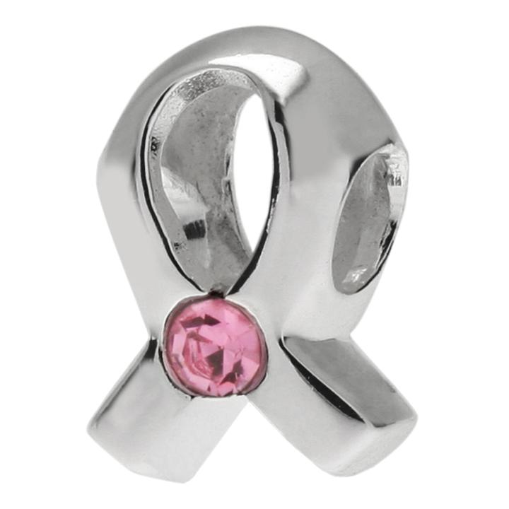 Forever Moments&trade; Breast Cancer Ribbon Charm Bracelet Bead