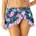 Liz Claiborne Floral Swim Skirt