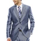 Jf J. Ferrar Shimmer Blue Suit Jacket - Slim Fit