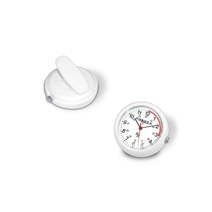 Dakota Nurse Clip White Pocket Watch