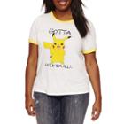 Short Sleeve Crew Neck Pokemon Graphic T-shirt