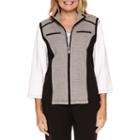 Alfred Dunner Casual Friday French Terry Vest