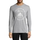 Adidas Bos Emblem Long Sleeve Crew Neck T-shirt-athletic