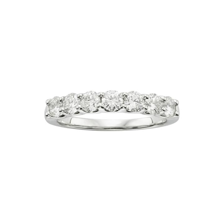 1 Ct. T.w. Certified Diamonds 18k White Gold Band Ring