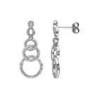 1/3 Ct. T.w. Diamond Sterling Silver Drop Earrings