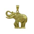 10k Yellow Gold Elephant Charm Pendant