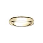 Womens 10k Yellow Gold 4mm Comfort-fit Wedding Band