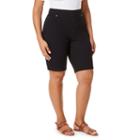 Gloria Vanderbilt Classic Fit Knit Bermuda Shorts-plus (10.5)