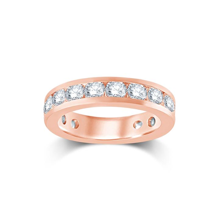 3 Ct. T.w. Diamond 14k Rose Gold Eternity Wedding Band