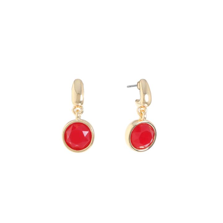 Monet Jewelry Red Drop Earrings