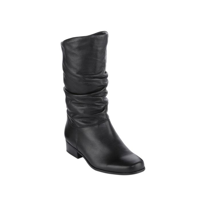 St. Johns Bay Jamie Womens Leather Slouch Boots In Wide Width