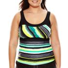 Zeroxposur Haze Peasant Tankini Swim Top - Plus