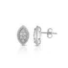 Trumiracle True Miracle 1/4 Ct. T.w. Round White Diamond Sterling Silver Stud Earrings