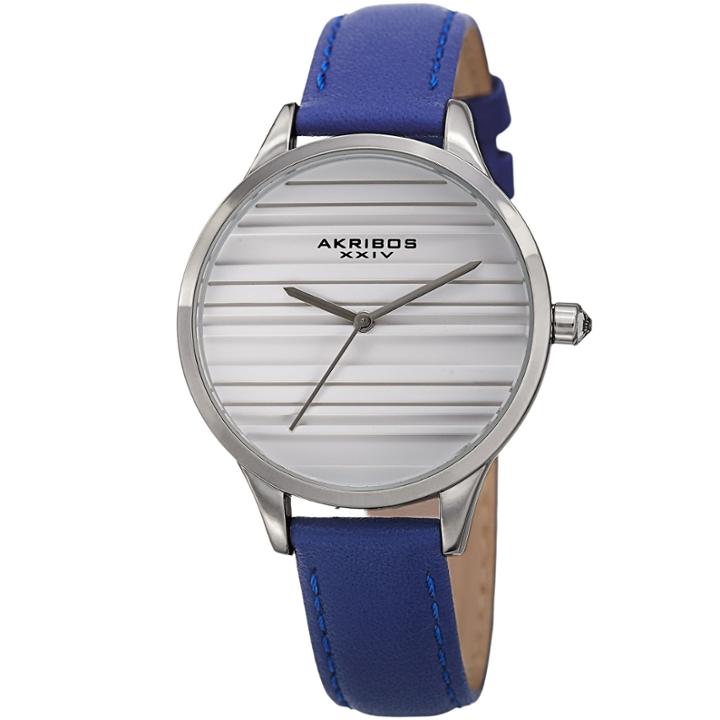 Akribos Xxiv Unisex Blue Strap Watch-a-1005bu