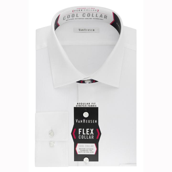 Van Heusen Van Heusen Flex Collar Cool Collar Long Sleeve Dress Shirt