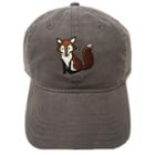 Embroidered Fox Dad Hat