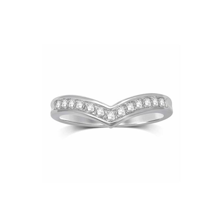 Womens 1/4 Ct. T.w. Genuine White Diamond 10k Gold Band
