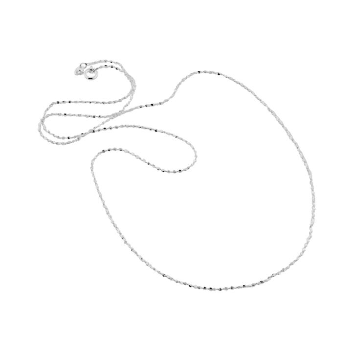 Made In Italy Sterling Silver 20 1mm Twisted Serpentine Chain