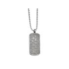 Mens Stainless Steel Antiqued Live Dream Believe Pendant