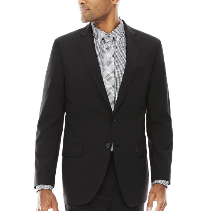 Claiborne Grid Suit Jacket