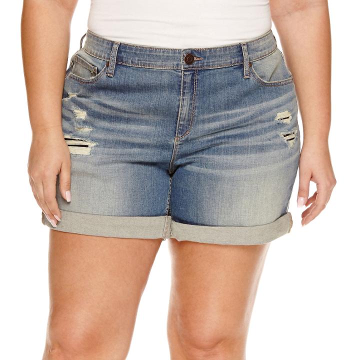 Boutique + 5 Denim Shorts-plus