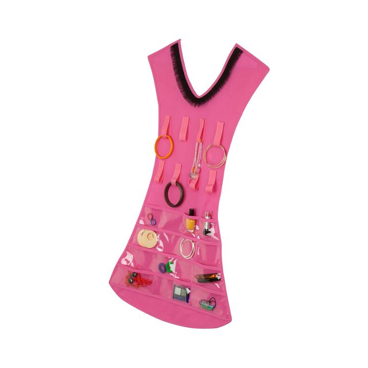 Honey-can-do Pink Dress Jewelry Organizer