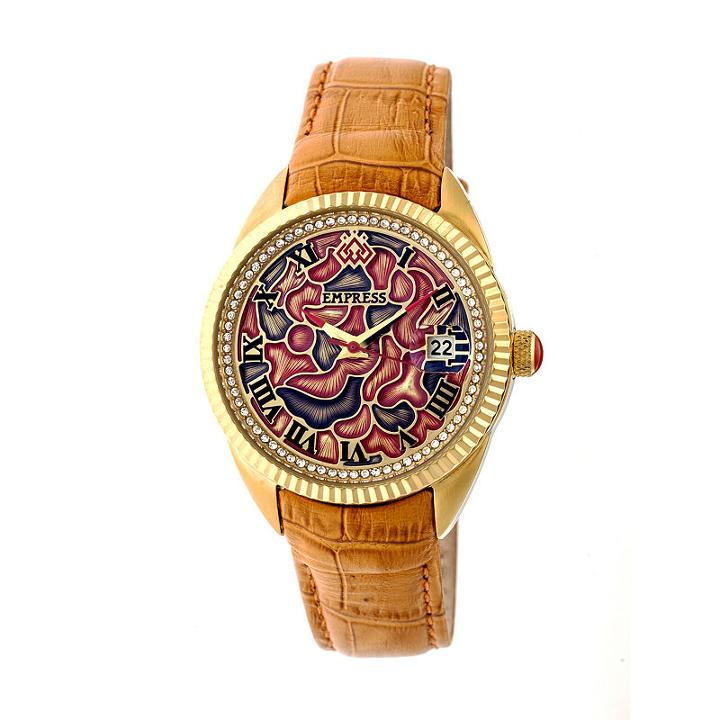 Empress Unisex Orange Strap Watch-empem1805