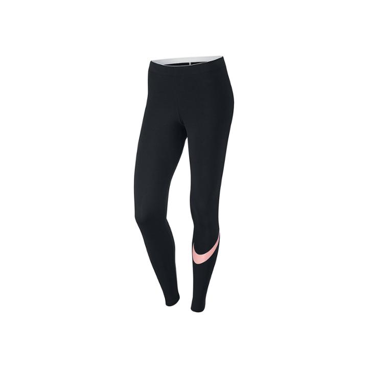 Nike Solid Cotton Blend Leggings