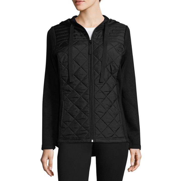 St. John's Bay Active Mixed Media Jacket