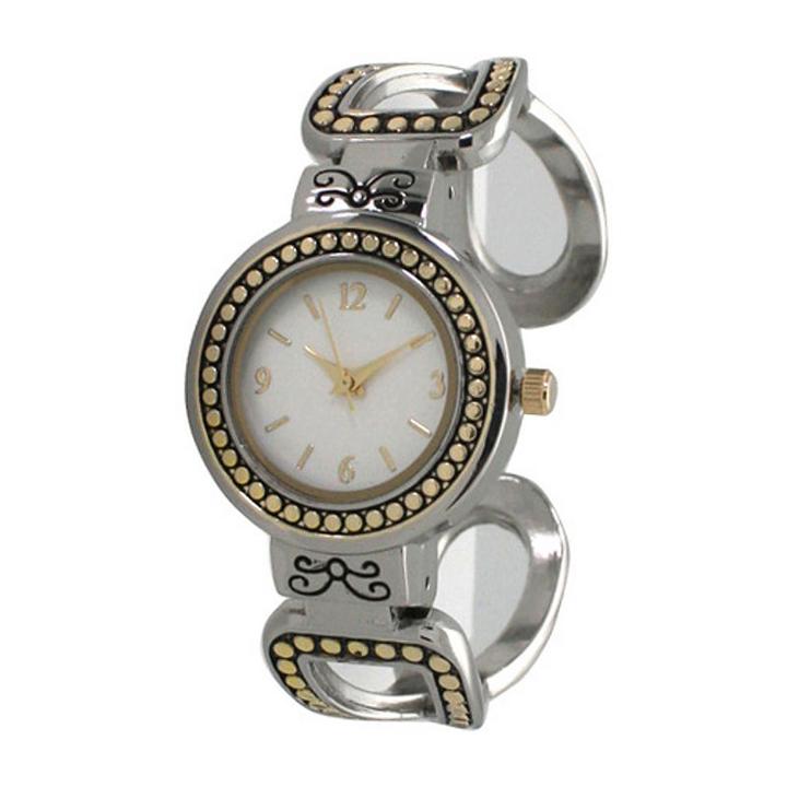 Olivia Pratt Womens Two Tone Strap Watch-a916957twotone