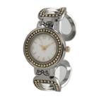 Olivia Pratt Womens Two Tone Strap Watch-a916957twotone