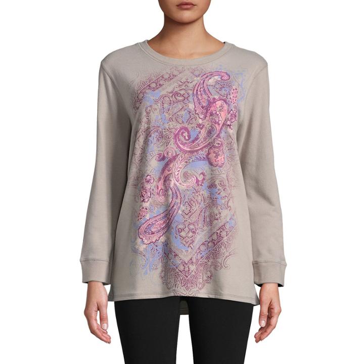 St. John's Bay Active Long Sleeve Graphic Sweatshirt