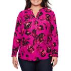 Bold Elements Long Sleeve Button-front Shirt-plus