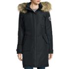 Triple Star Hooded Long Puffer Jacket