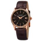 Akribos Xxiv Womens Brown Strap Watch-a-883bkr