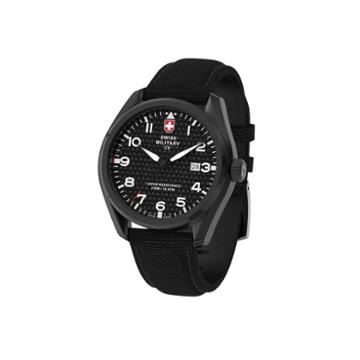 Swiss Military By Charmex Pilot Mens Black Strap Watch-78333 11 B