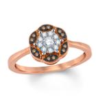 Womens 1/6 Ct. T.w. Genuine Round White Diamond 10k Gold Engagement Ring