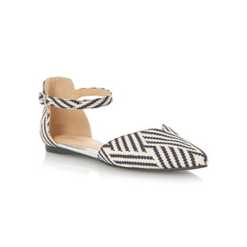 Head Over Heels By Dune Hyrah Ankle Strap Ballet Flats