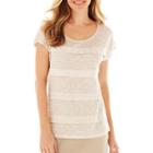 Liz Claiborne Short-sleeve Tiered Tee