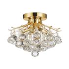 4-light Flush-mount Crystal Chandelier