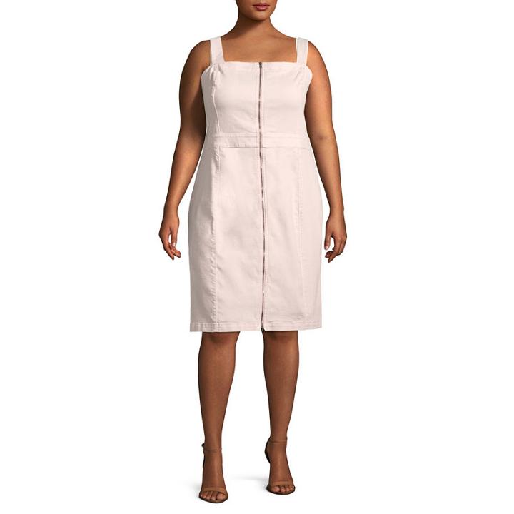 Bold Elements Zipper Front Dress - Plus