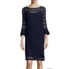 Studio 1 3/4-sleeve Lace Sheath Dress