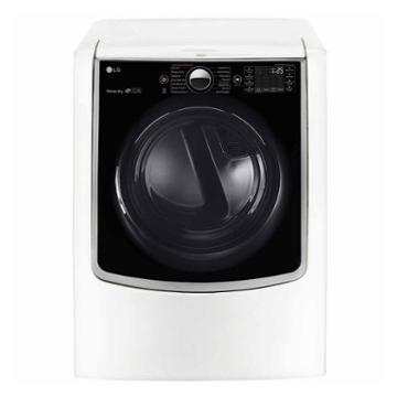 Lg 9.0 Cu. Ft. Mega Capacity Smart Wi-fi Enabled Turbosteam Electric Dryer With On-door Control Panel - Dlex9000w
