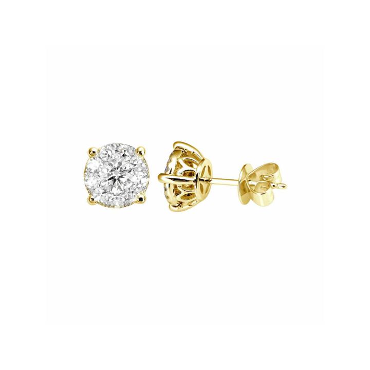 1/3 Ct. T.w. Round White Diamond 14k Gold Stud Earrings